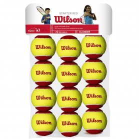 Wilson Confezione da 12 palline Starter Red, Bambini 
