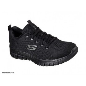 Skechers Scarpa Graceful-Get Connected colore Nero calzata comoda (WIDE)