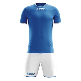 Zeus Completo Maglietta+Pantaloncino Sticker, Calcio - Art. KITSTICKER-ROYBIA (Royal/Bianco)