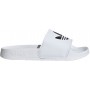 Adidas Ciabatte Junior Adilette J, Unisex  (Bianco/Nero)