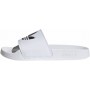 Adidas Ciabatte Junior Adilette J, Unisex  (Bianco/Nero)