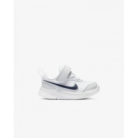 NIKE Scarpe Varsity Leather (TDV) -  100 (Bianco/Midnight Navy)  