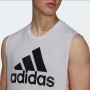Adidas Canotta Essentials Big Logo, Uomo -   (Bianco/Nero)