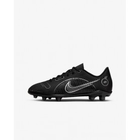Nike Scarpette JR Mercurial Vapor 14 Club FG/MG, Junior - 007 (Nero/Metallic silver)