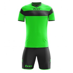 Zeus Completo Maglietta+Pantaloncino Apollo, Calcio -  VEFLNER (Verde Fluo-Nero)