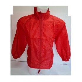 Box da 10 Pezzi giubbetto antipioggia/antivento, Unisex,GP05 (Rosso)