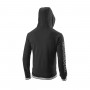 Wilson Felpa Team II Full-Zip Hoodie con cappuccio, uomo -Art. WRA794501 (Nero/Bianco)