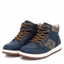 XTI Scarpe Sneakers Alte c/lacci e cerniera (Vegan), Kids -   NAV (Navy) 