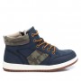 XTI Scarpe Sneakers Alte c/lacci e cerniera (Vegan), Kids -   NAV (Navy) 