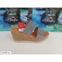 Michelle ciabatta Sole c/zeppa e Plateau, Donna - Art. 0518 (Canna di Fucile)
