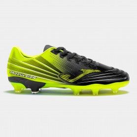 JOMA Scarpe da Calcio Propulsion Jr 2201 con luci -  2201 (Nero/Lime)