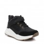 XTI Scarpe Sneakers con Strappo e Lacci Elastici (Vegan), Kids -   NER (Nero) 
