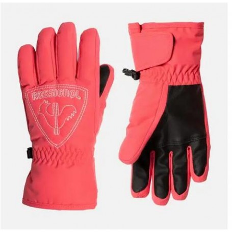Rossignol Guanti Junior Rooster G, Bambini/e -  33A (Pink Lift)