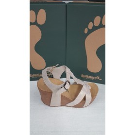 Art Donna 36RIMINI-GIA Bionatura Sandalo in pelle c//fibbia Giallo Senape