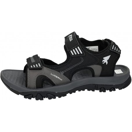 Joma sandalo con strappi colore grigio/nero