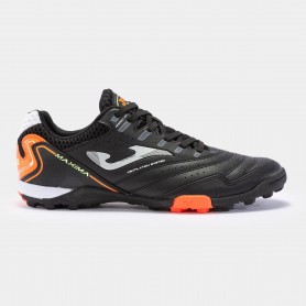 JOMA Scarpette da Calcetto Unisex Maxima 2301, Turf -  2301 (Black/Orange)