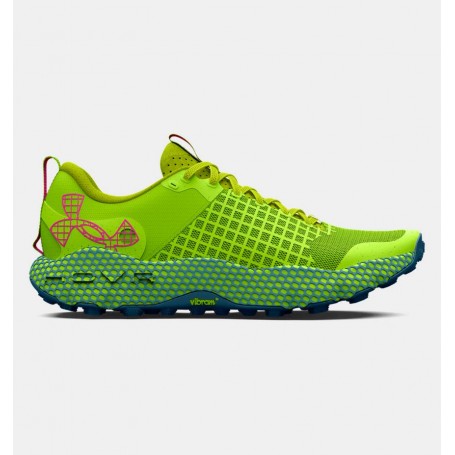 Under Armour Scarpe da Trail Unisex UA U Hovr DS Ridge - 304 (Lime Surge/Velocity)
