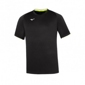 Mizuno T-shirt Uomo Core short sleeve tee -  09 (Black/Yellow Fluo)