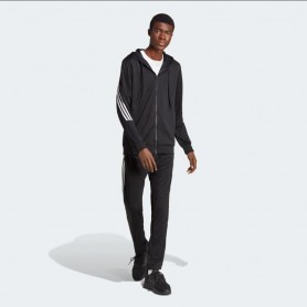 Adidas Tuta Uomo 3 Stripes DK TS, Sportswear -   (Nero/Bianco)