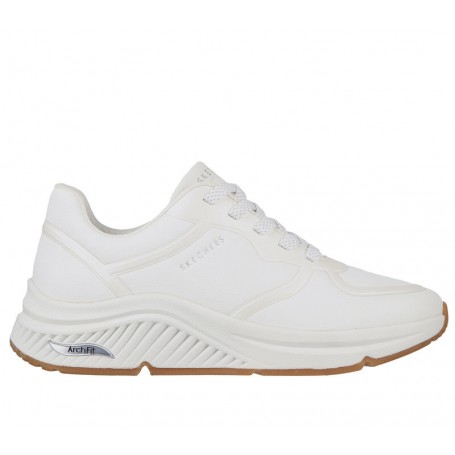 Skechers Scarpe Donna Arch Fit S-Miles-Mile Makers - WHT (White)