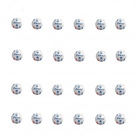 Zeus Box da n. 24 Palloni Tuono, Misura 4, Calcetto - (Bianco/Light Royal/Arancio)