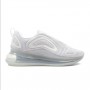 Nike Scarpe Unisex Air Max 720 - 100 (White/Metallic Platinum/Pure Platinum)