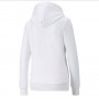 Puma Felpa Con Cappuccio Donna Metallic Sparkle - 02 (Puma White)