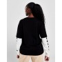 Vans T-Shirt Donna Sole World, Maniche Lunghe - BLK (Nero/Bianco)