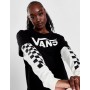 Vans T-Shirt Donna Sole World, Maniche Lunghe - BLK (Nero/Bianco)