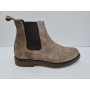 Gino Tagli Tronchetto Uomo In Pelle Scamosciata Con Elastici - TAU (Taupe)