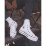 Converse  Leather Chuck Taylor All Star Platform Unisex- (Bianco)