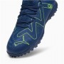 Puma Scarpette da Calcetto Junior Future Play TT - 03 (Persian Blue/Withe/Pro Green)