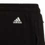 Adidas Pantalone Tuta Junior Essentials Big Logo - Colore : Nero/Bianco