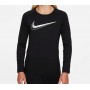 Nike T-Shirt Junior Training Dri Fit a Maniche Lunghe - 010 (Nero/Silver)