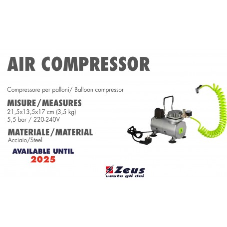 Compressore per palloni Zeus -5,5 bar / 220-240V