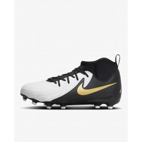 Nike Scarpette Calcio Junior Phantom Luna II Academy F/MG - 100 (Bianco/Nero-Metallic Gold Coin)