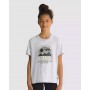 Vans T-Shirt Bambina Inland Vista Crew, Maniche Corte - CR2 (Cosmic Sky)