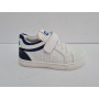 4US Sneakers Infant Con Lacci Elastici e Strappo, By Paciotti - BIA/BLU (Bianco/Blue)