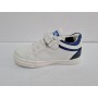 4US Sneakers Infant Con Lacci Elastici e Strappo, By Paciotti - BIA/BLU (Bianco/Blue)