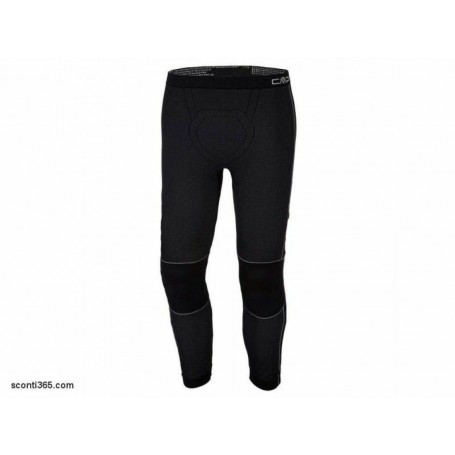 CMP Pantalone lungo Intimo Seamless,Uomo,F.lli Campagnolo colore-U901 (Nero)