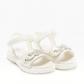Lelli Kelly Sandali Bambina Olga, Con Doppio Strappo - BI01 (Bianco)