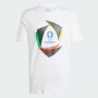 Adidas T-Shirt Unisex UEFA EURO24™ Official Emblem Ball - Colore : Bianco/Multi