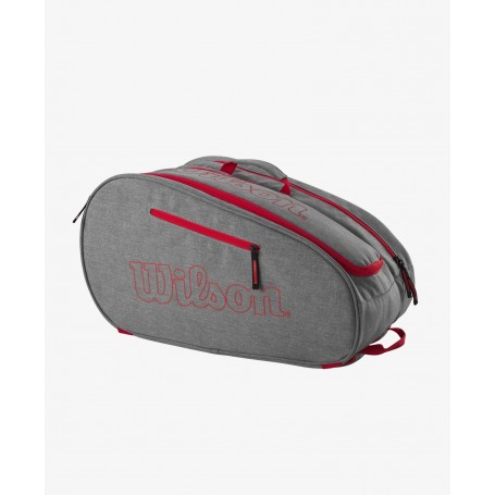 Wilson Borsa da Padel Team, Unisex -  Colore : Grey/Bright Red