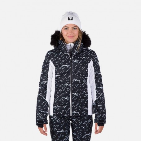 Rossignol Giacca Da Neve Donna Staci Print Puffy - 200 (Nero/Bianco)
