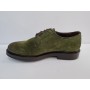 Gino Tagli Scarpa Bassa Uomo In Pelle Scamosciata Con Lacci - VER (Verde)