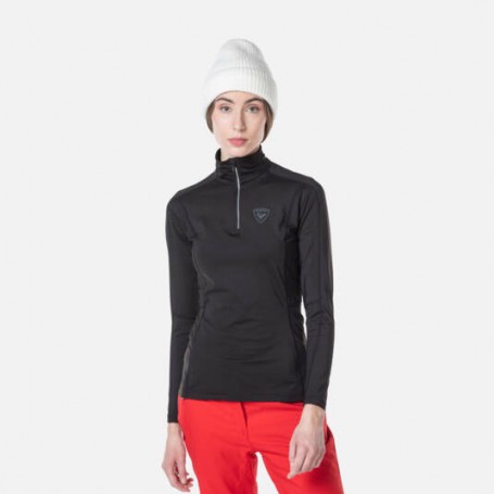 Rossignol Maglia Intima Tecnica Donna Classique 1/2 Zip - 200 (Nero)