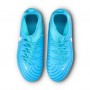 Nike Scarpette Calcio Junior Phantom Luna II Club FG/MG - 400 (Blue Fury/Bianco)