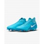 Nike Scarpette Calcio Unisex Phantom Luna II Academy FG/MG - 400 (Blue Fury/Bianco)