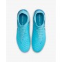 Nike Scarpette Calcio Unisex Phantom Luna II Academy FG/MG - 400 (Blue Fury/Bianco)