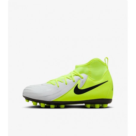 Nike Scarpette Calcio Junior Phantom Luna II Academy AG - 003  (Metallic Silver/Black-Volt)